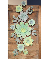 Metal Succulent  Wall Art