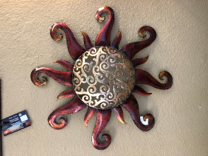 Metal Sun Wall Hanging 18" in Casa Grande, AZ | NATURE'S NOOK FLORIST, LLC Metal Sun Wall Hanging 18" in Casa Grande, AZ | NATURE'S NOOK FLORIST, LLC