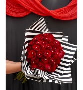 Mi Amor 50 Rose Wrapped Bouquet