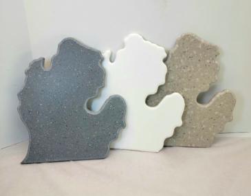 Michigan Shaped Corian Cutting Board  in Troy, MI | DELLA'S MAPLE LANE FLORIST