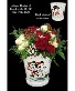 Mickey & Minnie Sleigh Ride  Fresh cut flowers in a ceramic container