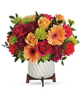 Mid Mod Brights Bouquet assorted flowers
