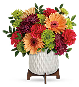 Mid Mod Brights Bouquet Fresh Arrangement