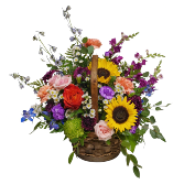 Mid Summer Flower Basket flowers