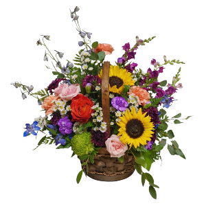 Mid Summer Flower Basket flowers