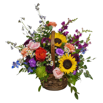 Mid Summer Flower Basket flowers