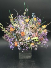 Midnight Blooms Box Dried Floral Custom