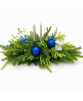 Midnight Blue Holiday Centerpiece Christmas Centerpiece
