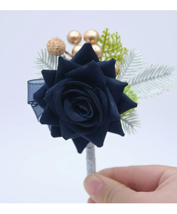 Midnight Glamour Boutonniere in Newmarket, ON | FLOWERS 'N THINGS FLOWER & GIFT SHOP Midnight Glamour Boutonniere in Newmarket, ON | FLOWERS 'N THINGS FLOWER & GIFT SHOP