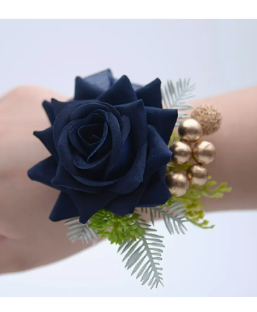 Midnight Glamour Corsage Bracelet in Newmarket, ON | FLOWERS 'N THINGS FLOWER & GIFT SHOP