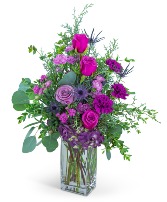 Midnight Magenta Flower Arrangement