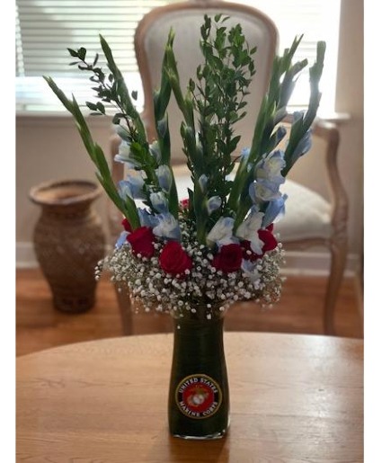 Military Dedication Floral Arrangement