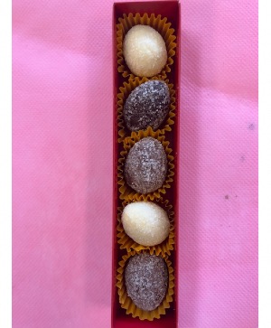 Dark, milk, or white  Chocolate Gavotte eggs Luxury box with 2 or, 5 pieces