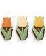 Milk chocolate spring tulips luxury box with 2, 7, or 14 pieces 