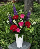 Milk Glass Arrangement Vased Arrangement