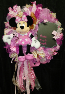 Minnie Mouse Baby Wreath 