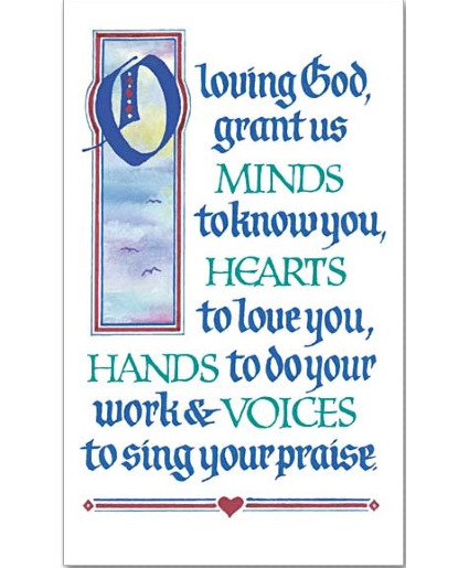Minds, Hearts, Hands, Voices Prayer Card Add-on