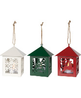 Mini Lantern 3 different designs Christmas Ornaments