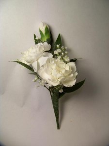 Mini Carnation Boutonniere 3 Blossom 