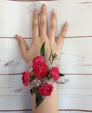 Mini Carnation Corsage, Pink - #4439
