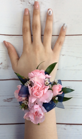 Mini Carnation (Pink) Wrist Corsage