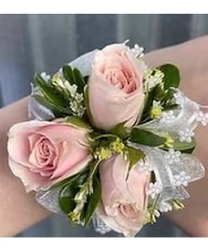 Mini Light Pink Wristlet Wrist corsage 