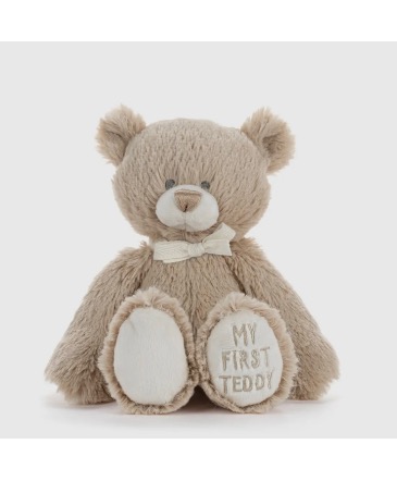 Mini My First Teddy - Neutral  7” Mini Stuffed Animal  in Lompoc, CA | BELLA FLORIST AND GIFTS
