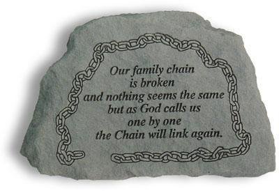 MINI OUR FAMILY CHAIN MEMORIAL STONE 