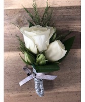 Mini Roses with Silver/grey accent 