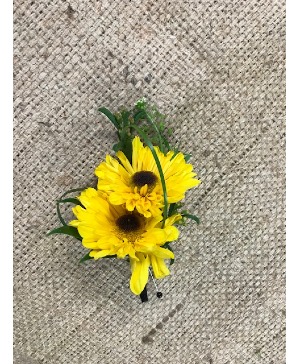 Mini Sunflower  Boutonniere