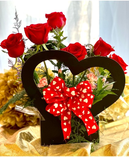 miss Mixed Flower Valentine's Day Arrangement