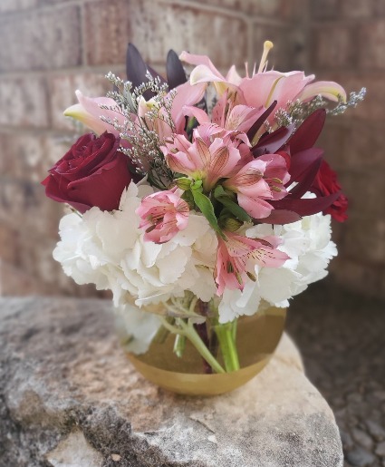 Miss Rev's Diamond Vase Arrangement