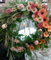 Miss you! Funeral Flowers Wreath