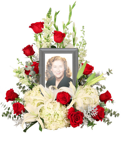 Missing You Memorial Flowers Frame Not Included In Erie Pa Gary S Flower Shoppe