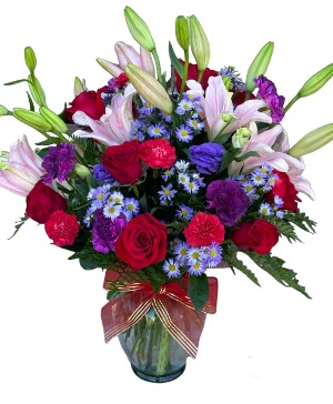 Mix Arrangement Purple,Red,Hot Pink and  Pink 