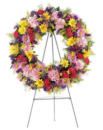 Mix Color Funeral Wreath 