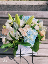 Mix flower Bouquet with box  