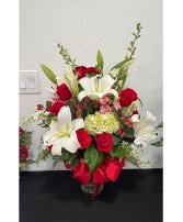 Mix Flowers Red and White 