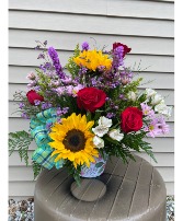 Mix Flowers Vase