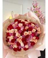 Mix of 50 roses Bouquet 