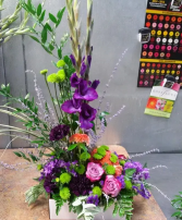 Mixed arrangement Container, or basket