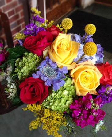 Mixed bunch of the week Wrapped arrangenent in Watertown, MA | WATERTOWN FLORIST SHOP