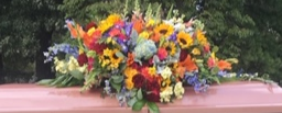 Mixed Deluxe Casket Piece Fresh Funeral Flowers