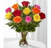 Mixed Dozen Roses 