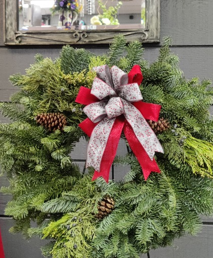 Mixed Evergreen Wreath Christmas