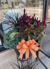Mixed Fall Outdoors Potted Planter 