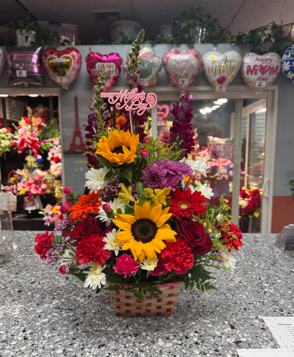 Mixed floral arrangement