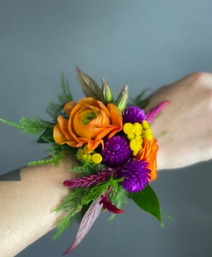 Mixed Floral Colorful Corsage  