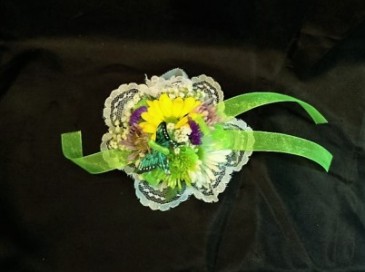 Mixed Flower Childs Wristlet 13 yr or younger