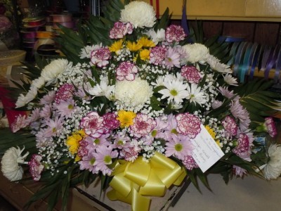 Mixed Flower (TB 18) Funeral Basket